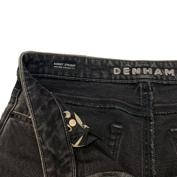 26 / DENHAM HIGH RISE STRAIGHT LEG JEANS - Picture 4 of 7